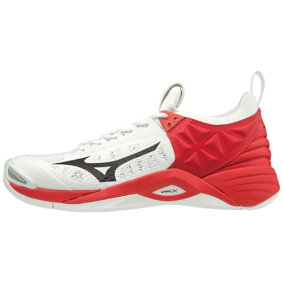 Dámské Volejbalové Boty Mizuno Wave Momentum Bílé/Červené